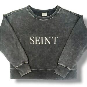 SEINT Black Sweatshirt for Women oversized size small, medium, 2xl large,